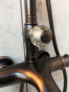 Душевая система с термостатом AltroBagno Beatrice 030407 BrNe черная бронза